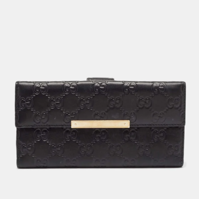 Money clips with built-in bottle openersGucci Black Guccissima Leather Metal Bar Continental Wallet Money clips with built-in bottle openersGucci Black Guccissima Leather Metal Bar Continental Wallet