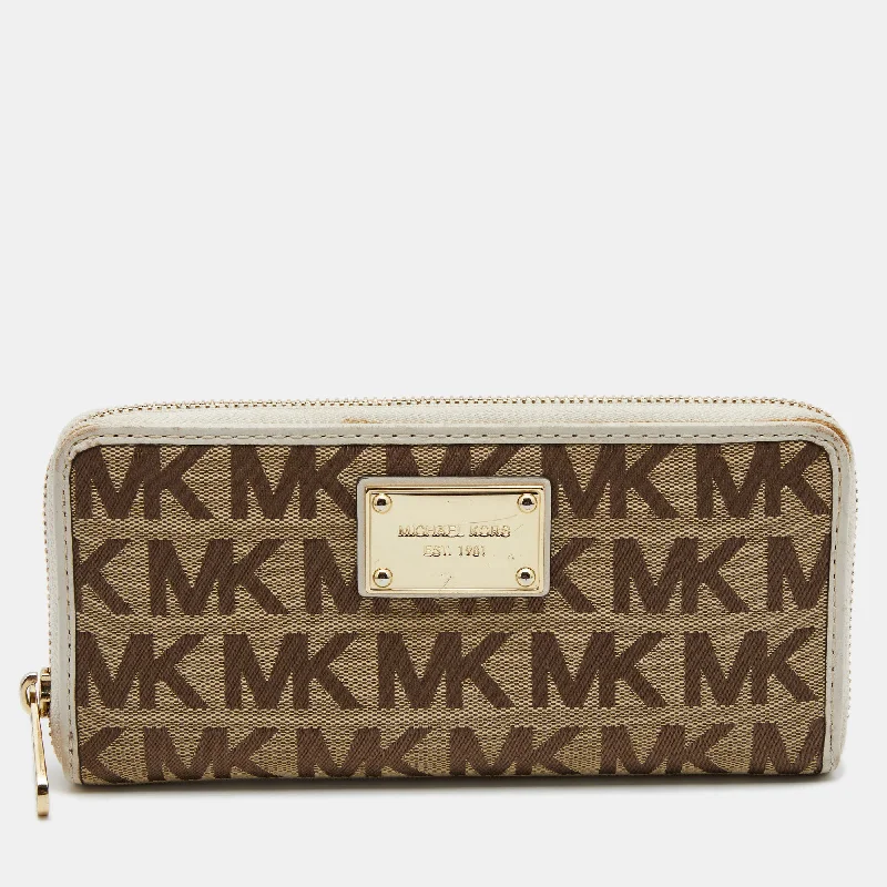 Stainless steel money clips for durabilityMichael Kors Beige/white Signature Canvas And Leather Zip Around Wallet Stainless steel money clips for durabilityMichael Kors Beige/white Signature Canvas And Leather Zip Around Wallet