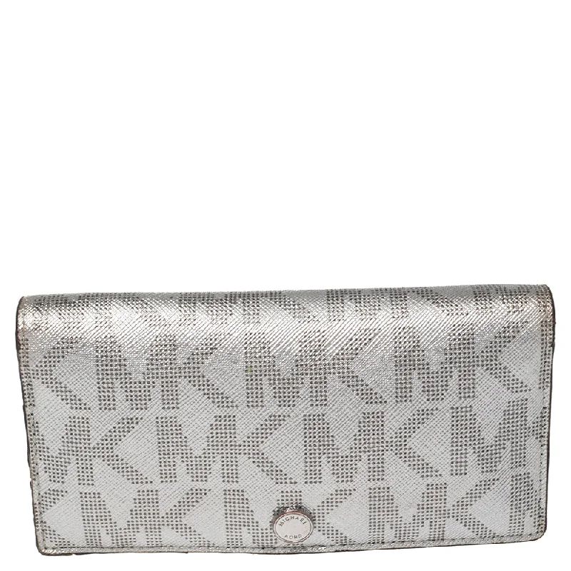 Elegant money clips for weddingsMichael Kors Metallic Silver Signature Coated Canvas Bifold Wallet Elegant money clips for weddingsMichael Kors Metallic Silver Signature Coated Canvas Bifold Wallet