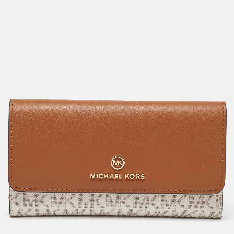 How to choose the right money clipMichael Kors White/tan Coated Canvas And Leather Fulton Continental Wallet How to choose the right money clipMichael Kors White/tan Coated Canvas And Leather Fulton Continental Wallet