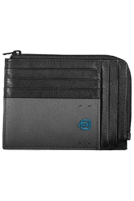 Money clips with magnetic closurePiquadro  Leather Men's Wallet
