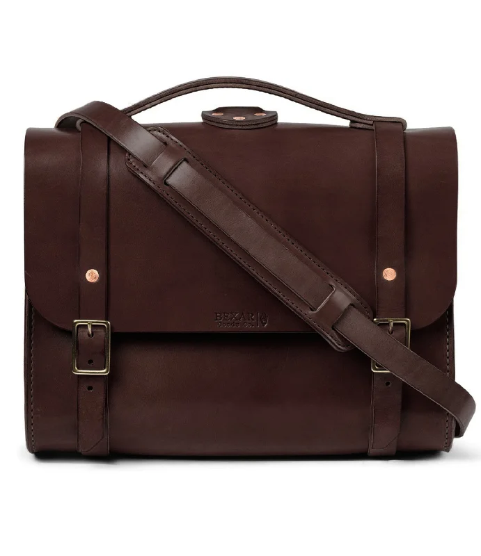 Slim money clips for minimalist walletsPorter Satchel // Dark Brown