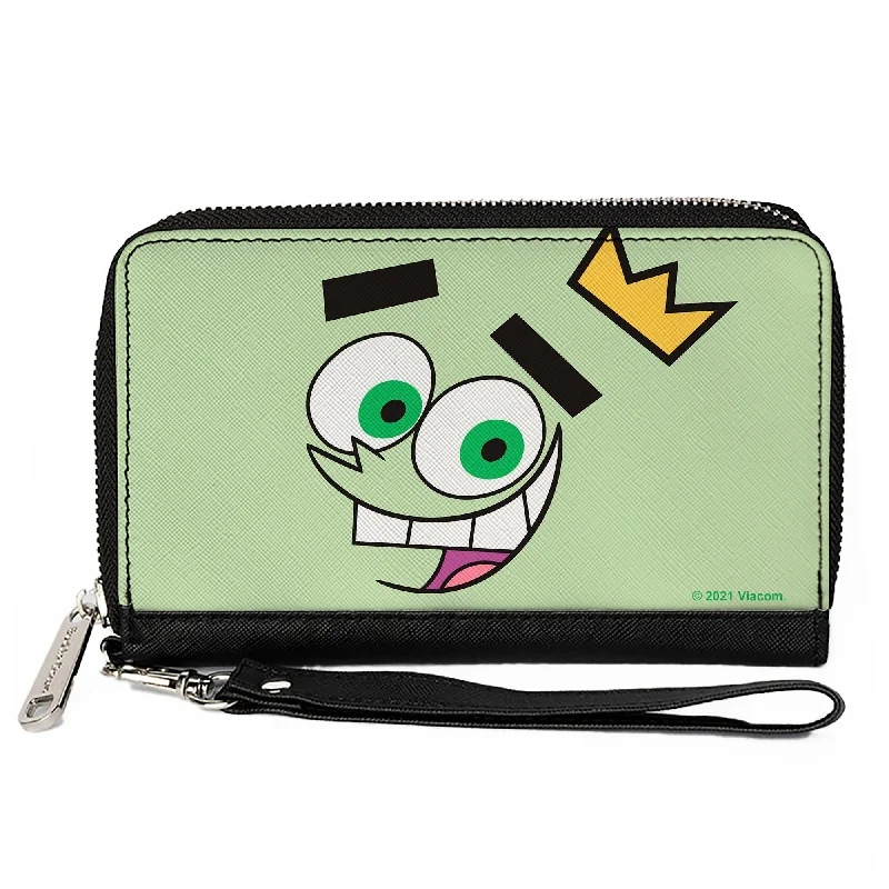 Luxury leather money clips with card slotsPU Zip Around Wallet Rectangle - The Fairly OddParents Cosmo Face Expression CLOSE-UP Green Luxury leather money clips with card slotsPU Zip Around Wallet Rectangle - The Fairly OddParents Cosmo Face Expression CLOSE-UP Green