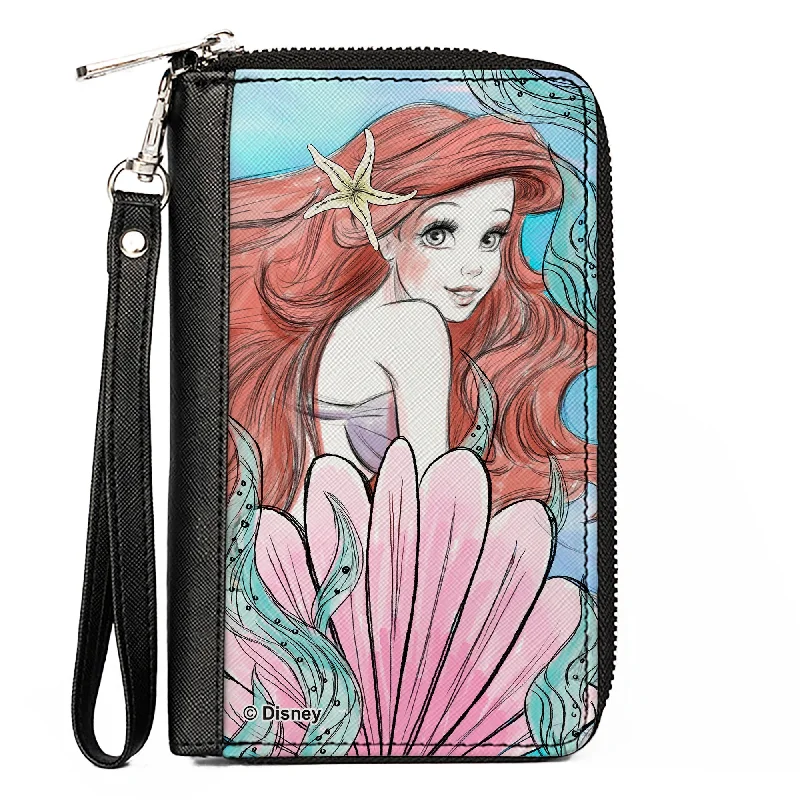 Money clips for holding large amounts of cashPU Zip Around Wallet Rectangle - The Little Mermaid Ariel Over Shoulder Sketch Pose Blues/Pinks Money clips for holding large amounts of cashPU Zip Around Wallet Rectangle - The Little Mermaid Ariel Over Shoulder Sketch Pose Blues/Pinks