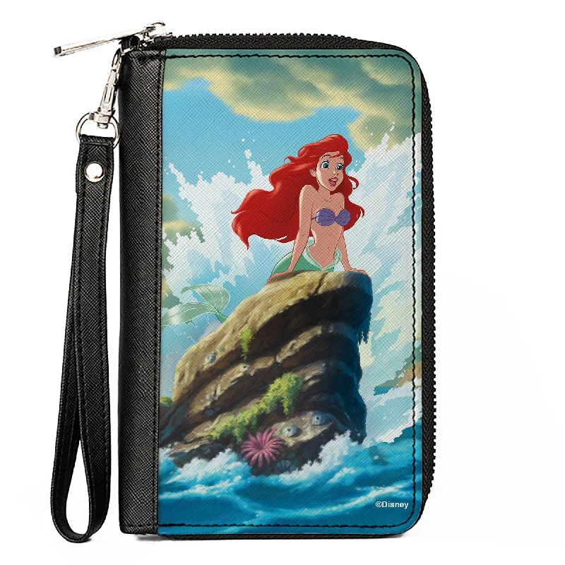 How to choose the right money clipPU Zip Around Wallet Rectangle - The Little Mermaid Ariel Splash Rock Pose How to choose the right money clipPU Zip Around Wallet Rectangle - The Little Mermaid Ariel Splash Rock Pose