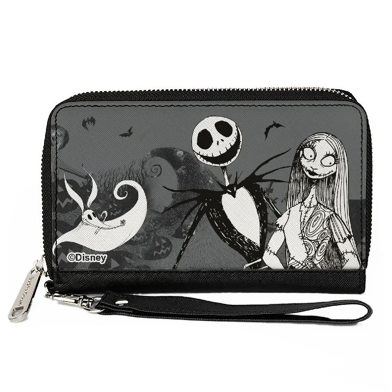 Luxury leather money clips with card slotsPU Zip Around Wallet Rectangle - The Nightmare Before Christmas Jack Sally and Zero Cemetery Scene Grays Luxury leather money clips with card slotsPU Zip Around Wallet Rectangle - The Nightmare Before Christmas Jack Sally and Zero Cemetery Scene Grays