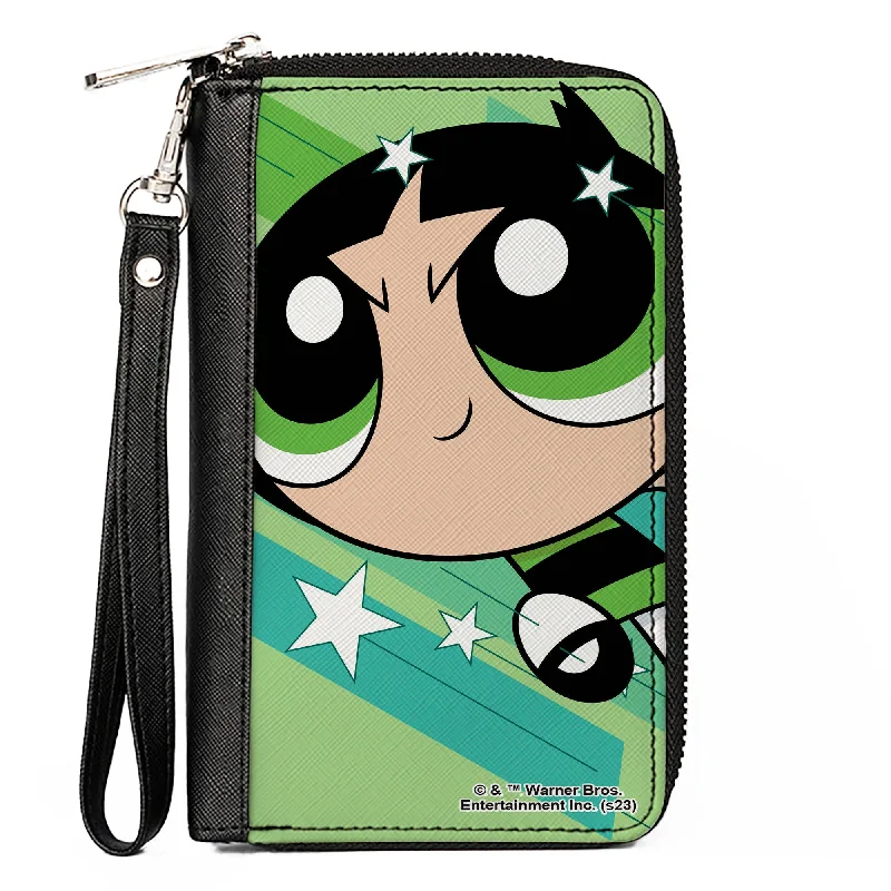 Custom money clips for corporate giftsPU Zip Around Wallet Rectangle - The Powerpuff Girls Buttercup Close-Up Pose Greens Custom money clips for corporate giftsPU Zip Around Wallet Rectangle - The Powerpuff Girls Buttercup Close-Up Pose Greens