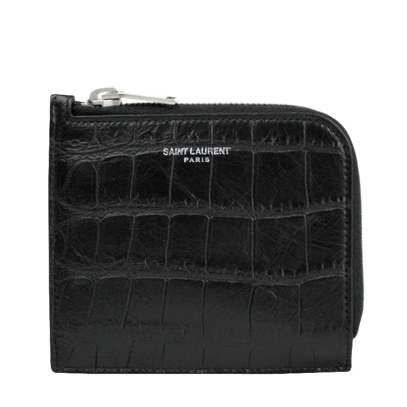 Slim money clips for minimalist walletsSaint Laurent Men's Imprint Leather Crocodile Card Case Slim money clips for minimalist walletsSaint Laurent Men's Imprint Leather Crocodile Card Case