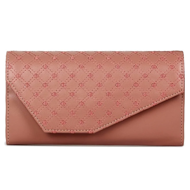 Top-rated money clips for everyday useTHE CLOWNFISH Helena Collection Womens Wallet Clutch Ladies Purse with Embroidery On Flap (Peach) Top-rated money clips for everyday useTHE CLOWNFISH Helena Collection Womens Wallet Clutch Ladies Purse with Embroidery On Flap (Peach)