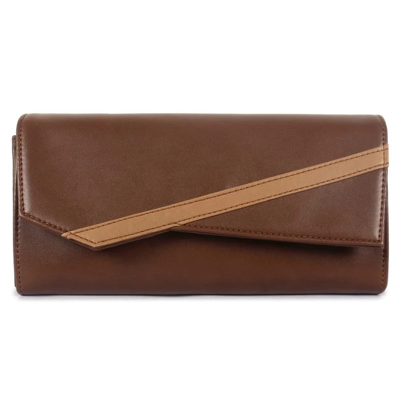 Top-rated money clips for everyday useTHE CLOWNFISH Ivana Series Womens Wallet Clutch Ladies Purse Sling Bag with multiple card slots (Brown) Top-rated money clips for everyday useTHE CLOWNFISH Ivana Series Womens Wallet Clutch Ladies Purse Sling Bag with multiple card slots (Brown)