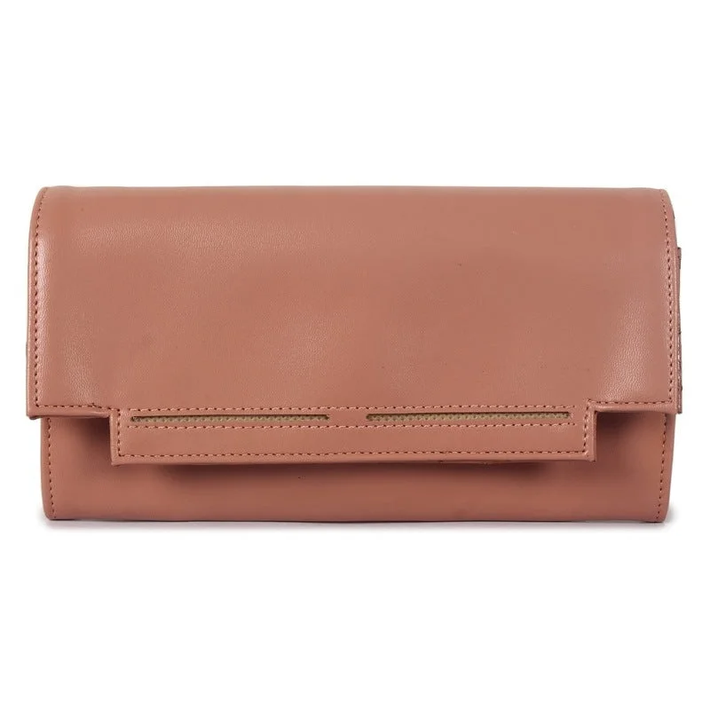 Money clips with built-in bottle openersTHE CLOWNFISH Laura Collection Womens Wallet Clutch Ladies Purse with multiple card slots (Apricot)