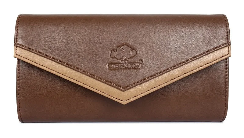 Personalized engraved money clips for menTHE CLOWNFISH Lucia Collection Womens Wallet Clutch Ladies Purse with multiple card slots (Brown) Personalized engraved money clips for menTHE CLOWNFISH Lucia Collection Womens Wallet Clutch Ladies Purse with multiple card slots (Brown)
