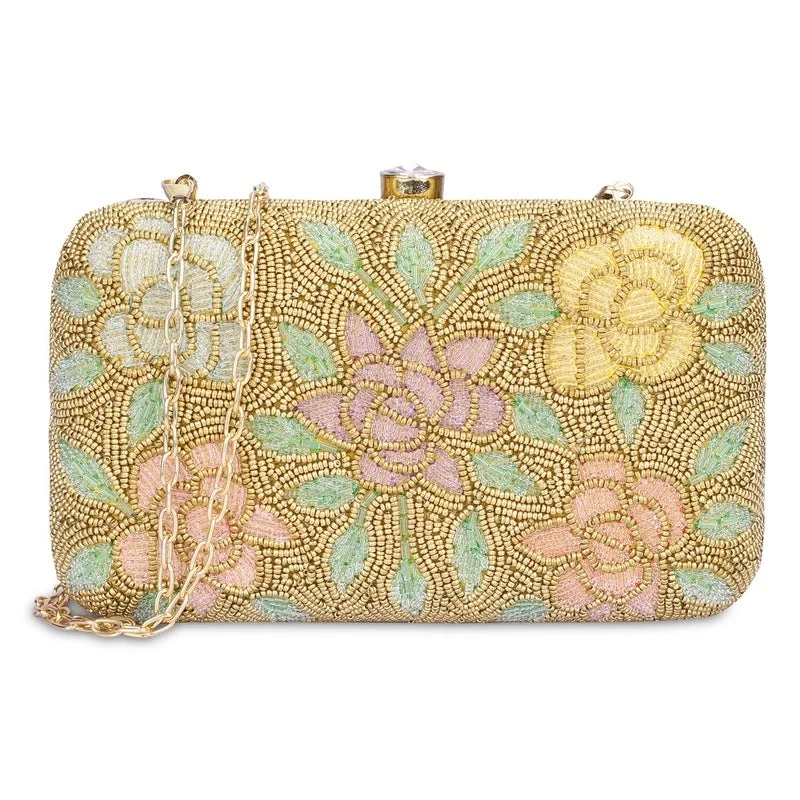 Stainless steel money clips for durabilityTHE CLOWNFISH Norah Collection Womens Party Clutch Ladies Wallet with Chain Strap Evening Bag with Fashionable Round Corners Beads Work Floral Design (Yellow Ochre) Stainless steel money clips for durabilityTHE CLOWNFISH Norah Collection Womens Party Clutch Ladies Wallet with Chain Strap Evening Bag with Fashionable Round Corners Beads Work Floral Design (Yellow Ochre)