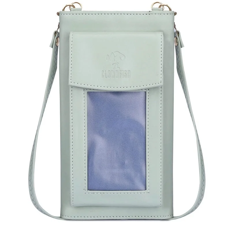 Luxury leather money clips with card slotsTHE CLOWNFISH Winslet Ladies Wallet Womens Sling Bag with Transparent Front Mobile Pocket (Pistachio Green) Luxury leather money clips with card slotsTHE CLOWNFISH Winslet Ladies Wallet Womens Sling Bag with Transparent Front Mobile Pocket (Pistachio Green)