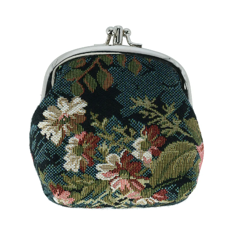 Stainless steel money clips for durabilityWomen's Floral Print Tapestry Coin Purse Wallet Stainless steel money clips for durabilityWomen's Floral Print Tapestry Coin Purse Wallet