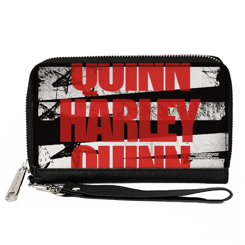 Vintage-style money clips for collectorsWomen's PU Zip Around Wallet Rectangle - Birds of Prey HARLEY QUINN Bold Stars and Stripes Black White Red Vintage-style money clips for collectorsWomen's PU Zip Around Wallet Rectangle - Birds of Prey HARLEY QUINN Bold Stars and Stripes Black White Red