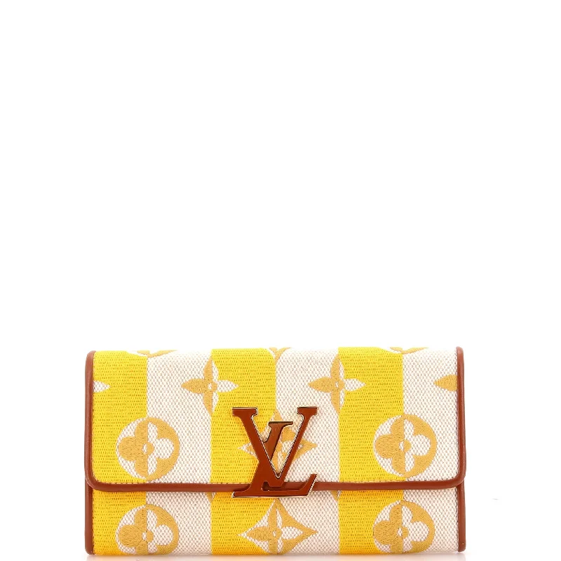 Custom money clips for corporate giftsCapucines Wallet Striped Embroidered Canvas
