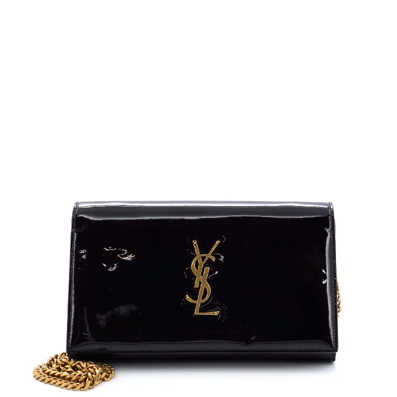 Luxury leather money clips with card slotsClassic Monogram Wallet on Chain Patent