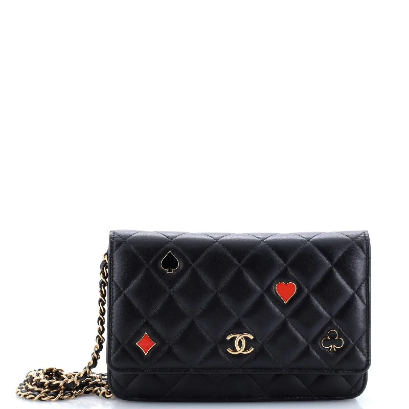 Best money clips for cash and cardsCoco Casino Wallet on Chain Quilted Lambskin