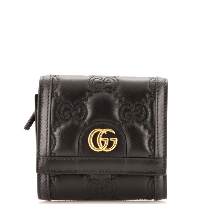 Vintage-style money clips for collectorsGG Card Case Wallet GG Matelasse Leather Compact Vintage-style money clips for collectorsGG Card Case Wallet GG Matelasse Leather Compact