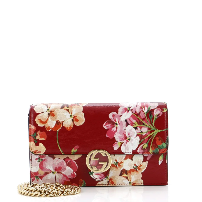 How to clean and maintain metal money clipsIcon Wallet on Chain Blooms Print Leather How to clean and maintain metal money clipsIcon Wallet on Chain Blooms Print Leather