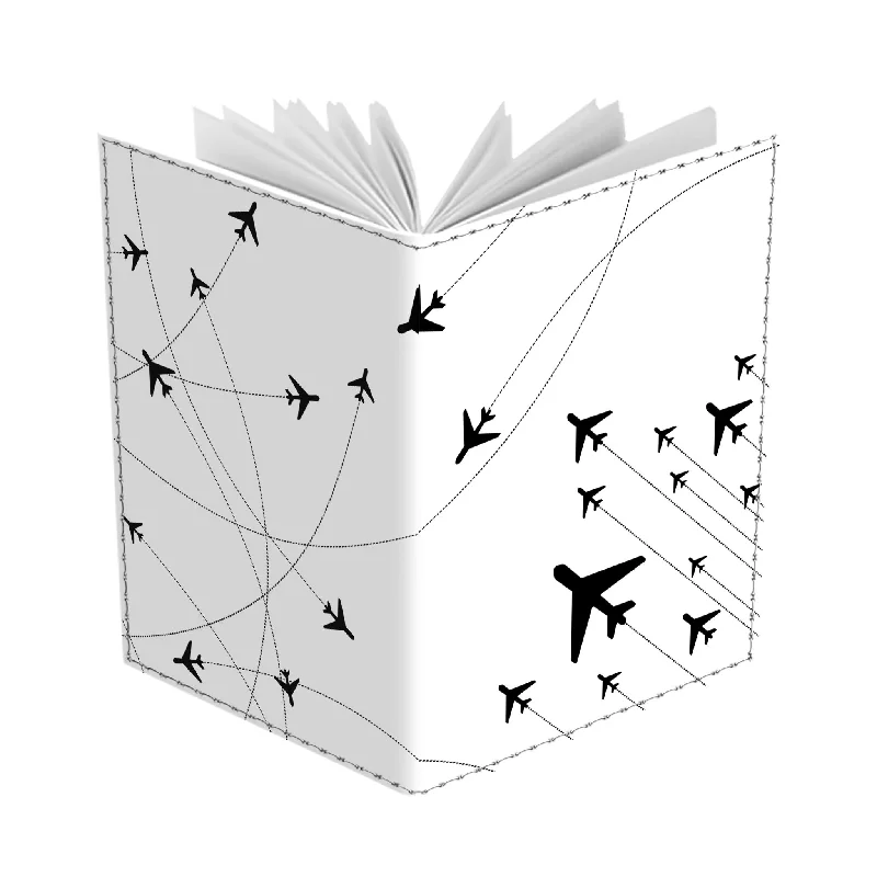 Cowhide Leather Passport Covers & Wallets with a Rustic Western LookAircraft Formation - Passport Cover