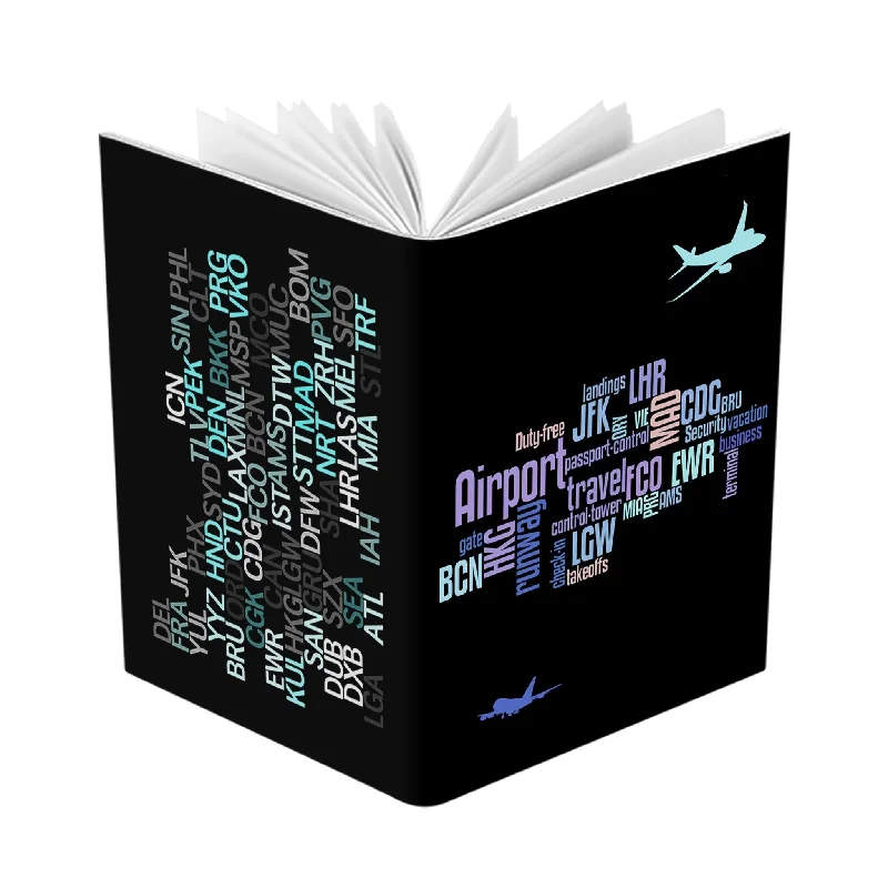 Magnetic-Closure Passport Covers & Wallets for Quick AccessAirport Codes Passport Cover