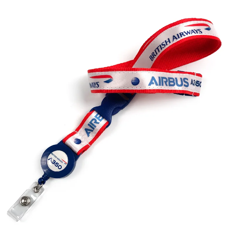 British Airways A350 Satin Polyester Lanyard
