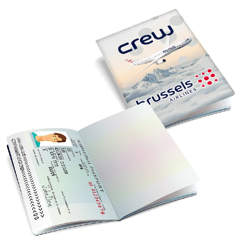Beaded Passport Covers & Wallets with Bohemian Vibe for Festival GoersBrussel Airlines A330 CREW-Passport Cover