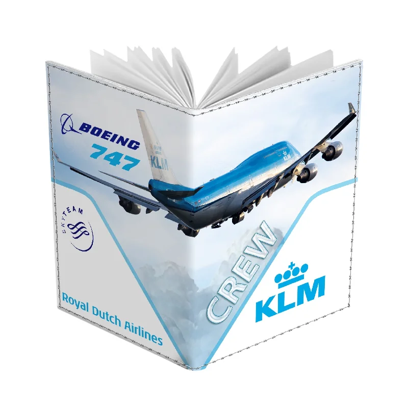 Vegan Leather Passport Covers & Wallets for Environmentally Conscious PeopleKLM Boeing B747 Passport Cover
