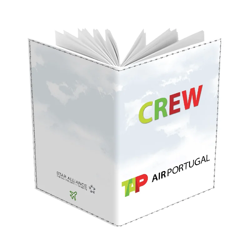 Foldable Passport Covers & Wallets Made of Flexible PVC for Easy StorageTAP Air Portugal CREW-Passport Cover