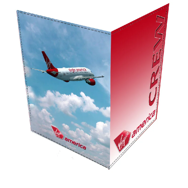 Vegan Leather Passport Covers & Wallets for Environmentally Conscious PeopleVirgin America-Crew Passport Cover