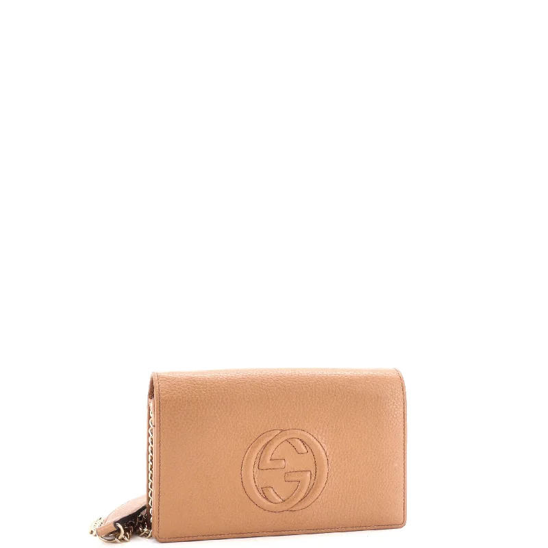 Money clips with RFID protectionSoho Wallet on Chain Leather