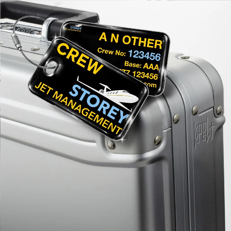 Storey Jet Management Black/Yellow Logo