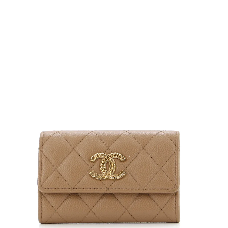 Money clips with built-in bottle openersTextured CC Flap Card Case Quilted Caviar