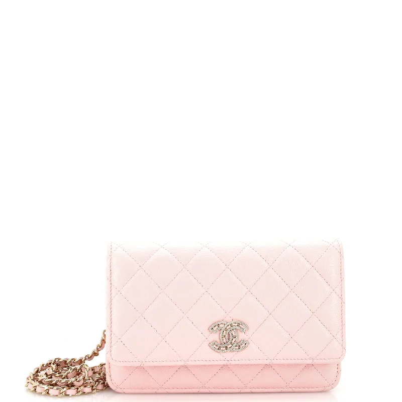 Vintage-style money clips for collectorsTwisted Crystals CC Wallet on Chain Quilted Caviar Vintage-style money clips for collectorsTwisted Crystals CC Wallet on Chain Quilted Caviar