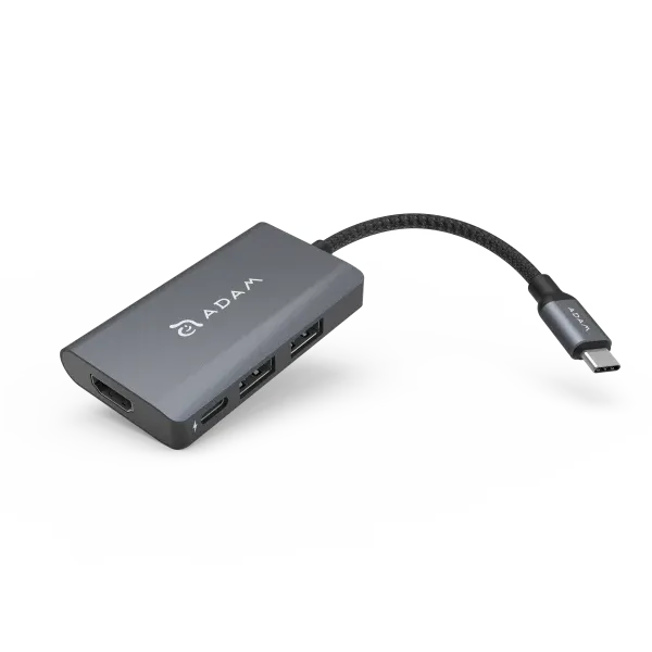 Soft - sided travel bag with reinforced corners for durabilityADAM elements CASA Hub A01m USB-C 3.1 4 Port Hub - Grey Soft - sided travel bag with reinforced corners for durabilityADAM elements CASA Hub A01m USB-C 3.1 4 Port Hub - Grey