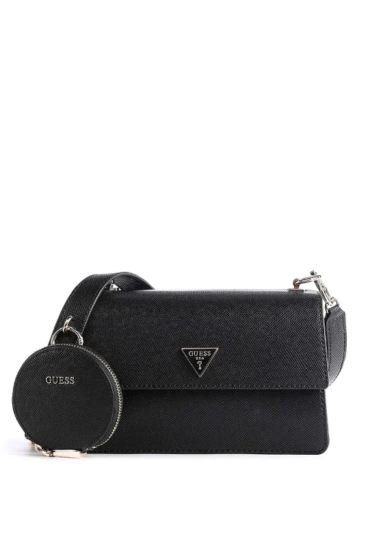 Men's crossbody bag with a padded laptop sleeve for commutingGuess Alexie Crossbody Bag, Black Men's crossbody bag with a padded laptop sleeve for commutingGuess Alexie Crossbody Bag, Black