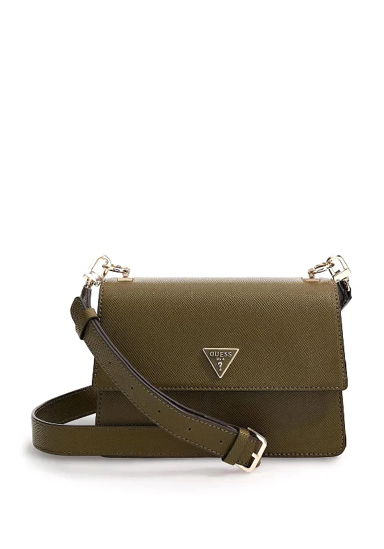 Urban men's crossbody bag with a modern, sleek designGuess Alexie Saffiano Mini Crossbody, Olive Urban men's crossbody bag with a modern, sleek designGuess Alexie Saffiano Mini Crossbody, Olive