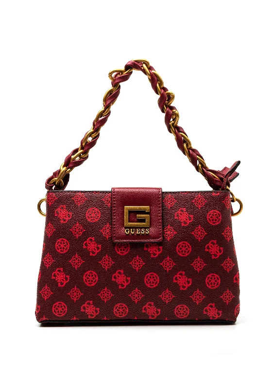 Vintage - inspired men's crossbody bag with a distressed finishGuess Alva Mini 4G Logo Crossbody Bag, Merlot Vintage - inspired men's crossbody bag with a distressed finishGuess Alva Mini 4G Logo Crossbody Bag, Merlot