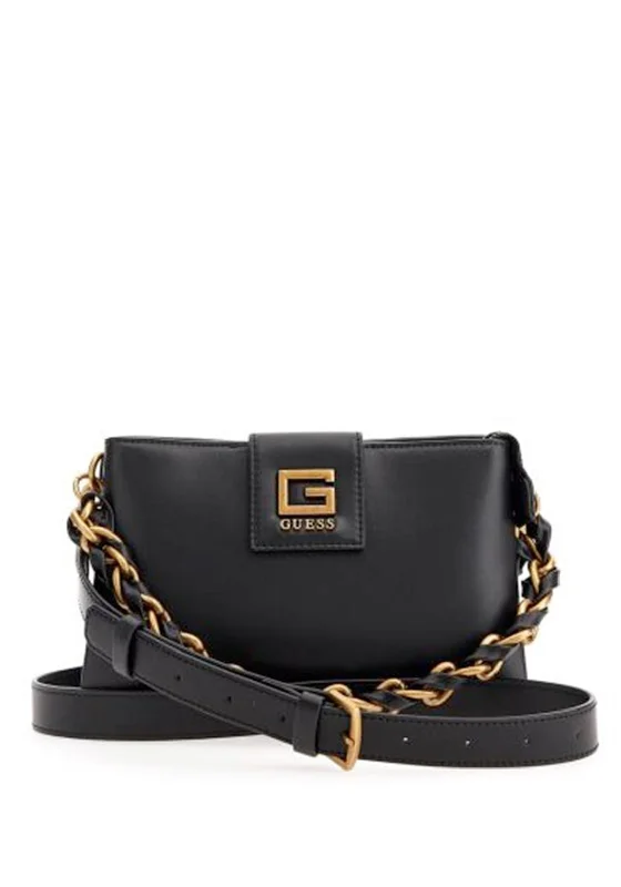 Urban men's crossbody bag with a modern, sleek designGuess Alva Mini Crossbody Bag, Black Urban men's crossbody bag with a modern, sleek designGuess Alva Mini Crossbody Bag, Black