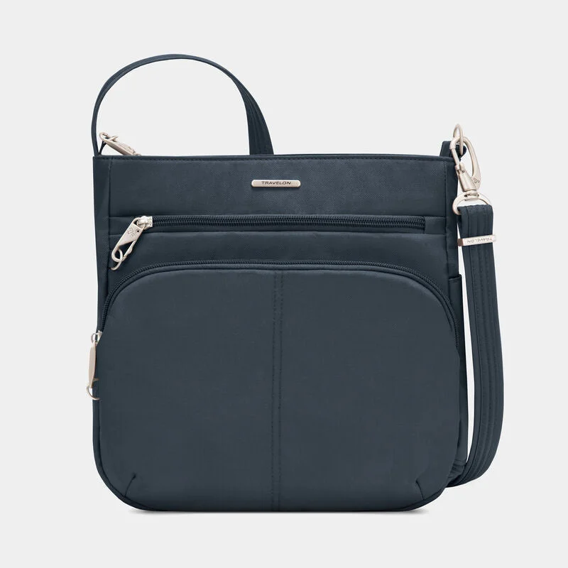 Men's crossbody bag with multiple interior pockets for organizationTravelon Anti-Theft Classic N/S Crossbody Men's crossbody bag with multiple interior pockets for organizationTravelon Anti-Theft Classic N/S Crossbody