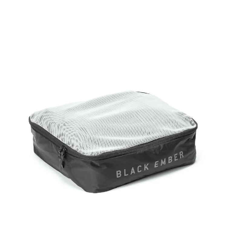 Lightweight nylon duffel travel bag with multiple exterior pockets for quick accessBlack Ember Packing Cube Large Lightweight nylon duffel travel bag with multiple exterior pockets for quick accessBlack Ember Packing Cube Large