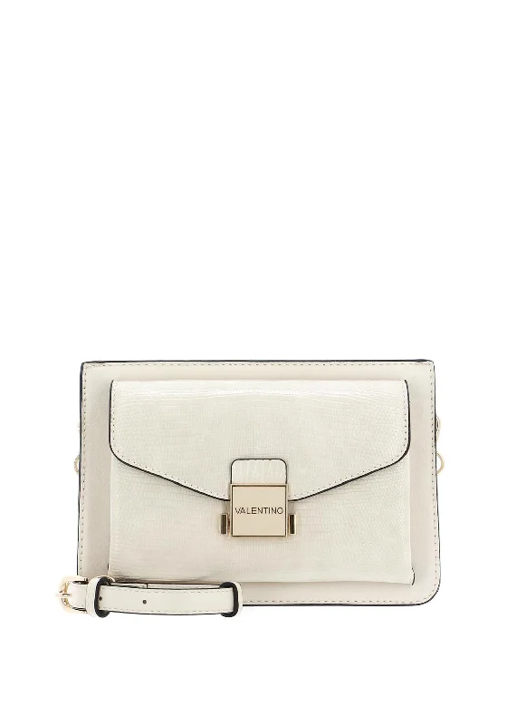 Men's crossbody bag with a hidden anti - theft pocketValentino Handbags Carrie Crossbody Bag, Reptile Ecru Men's crossbody bag with a hidden anti - theft pocketValentino Handbags Carrie Crossbody Bag, Reptile Ecru