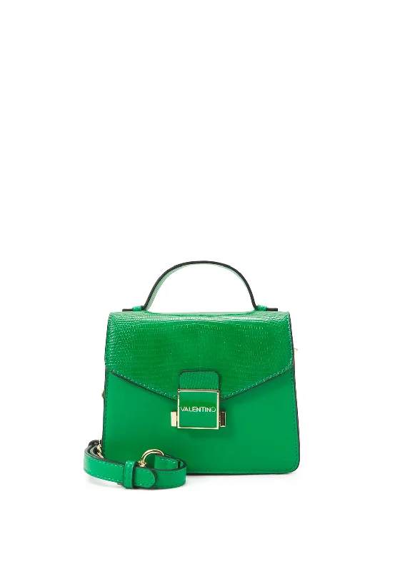 Men's crossbody bag with a padded laptop sleeve for commutingValentino Handbags Carrie Mini Crossbody Bag, Reptile Verde Men's crossbody bag with a padded laptop sleeve for commutingValentino Handbags Carrie Mini Crossbody Bag, Reptile Verde