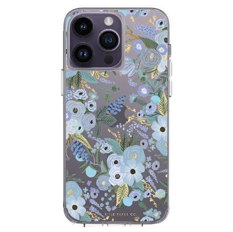 Hiking - specific travel bag with hydration bladder compatibility(Markdown) Casemate Rifle Paper Co. (Garden Party Blue) Case For IPhone 14 series