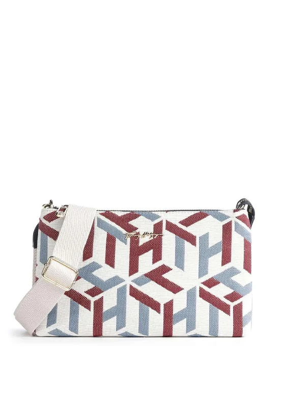 Men's crossbody bag with a hidden anti - theft pocketTitle: Tommy Hilfiger City Flat Pouch Crossbody, Multi Men's crossbody bag with a hidden anti - theft pocketTitle: Tommy Hilfiger City Flat Pouch Crossbody, Multi