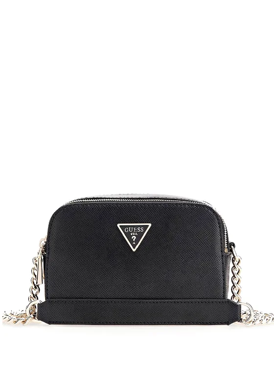 Men's crossbody bag with a water - resistant coating for rainy daysGuess Eco Alexie Mini Crossbody Bag, Black Men's crossbody bag with a water - resistant coating for rainy daysGuess Eco Alexie Mini Crossbody Bag, Black