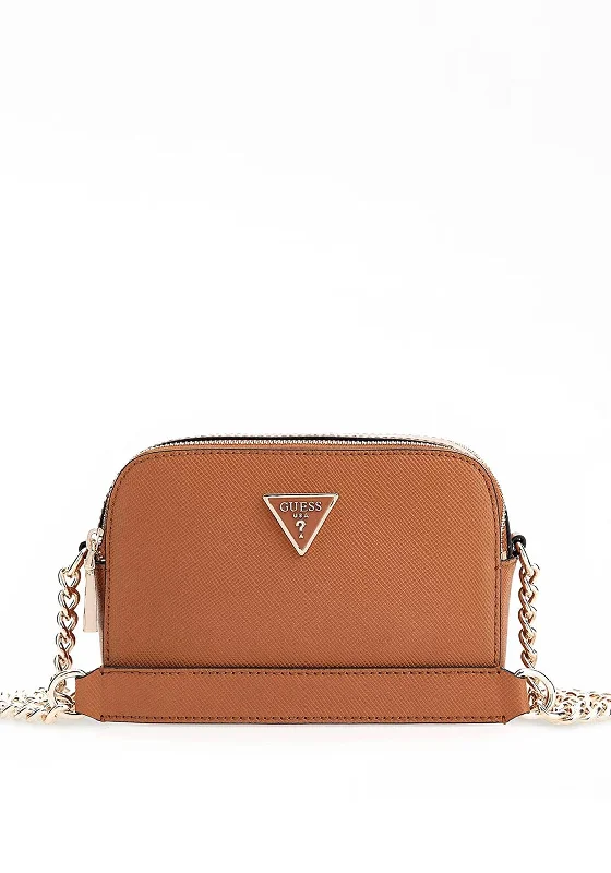 Compact men's crossbody bag for everyday carryGuess Eco Alexie Mini Crossbody Bag, Cognac Compact men's crossbody bag for everyday carryGuess Eco Alexie Mini Crossbody Bag, Cognac