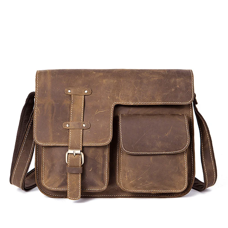 Compact men's crossbody bag for everyday carryEkphero Men Genuine Leather Multifunctional Minimalist Retro Shoulder Crossbody Bag Compact men's crossbody bag for everyday carryEkphero Men Genuine Leather Multifunctional Minimalist Retro Shoulder Crossbody Bag